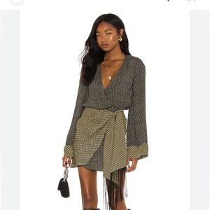 x Revolve Giovanna Mini Dress in Geo Multi House  of Harlow 1960 size S